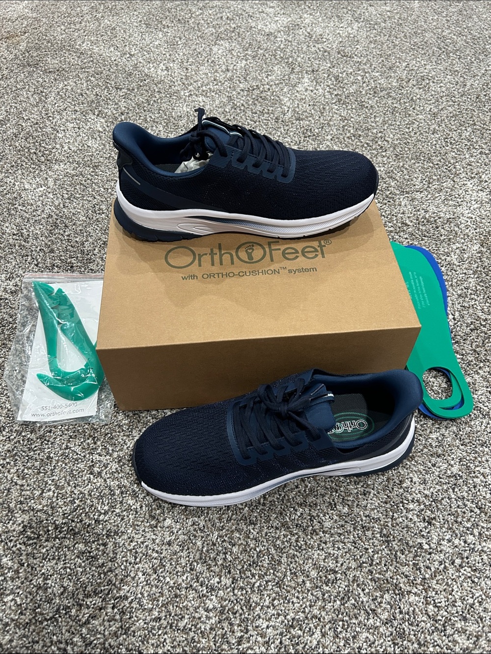 Orthofeet Men's Tilos Navy (20022) Sneakers